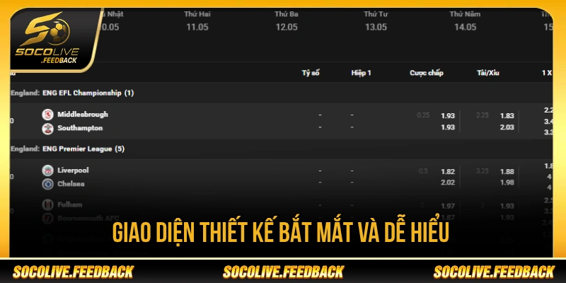 Socolive - Trực Tiếp Bóng Đá Không Giật Lag, Link Mới abcnscan.io Giao diện Socolive giúp người xem dễ tra cứu trận đấu